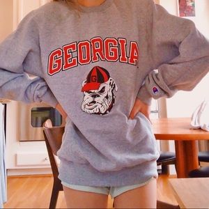 ga bulldogs champion crewneck